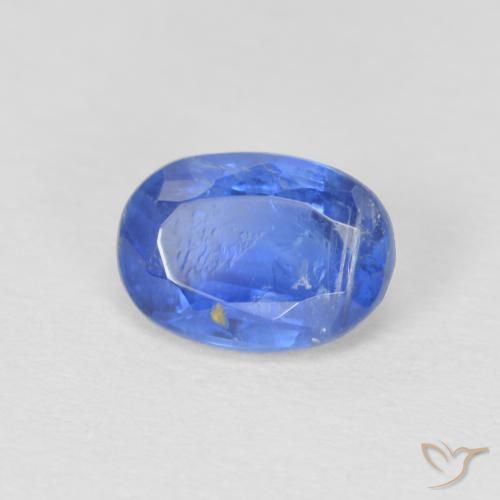 Cianita Azul marino medio natural de 1.02 ct, Ovalada, SI