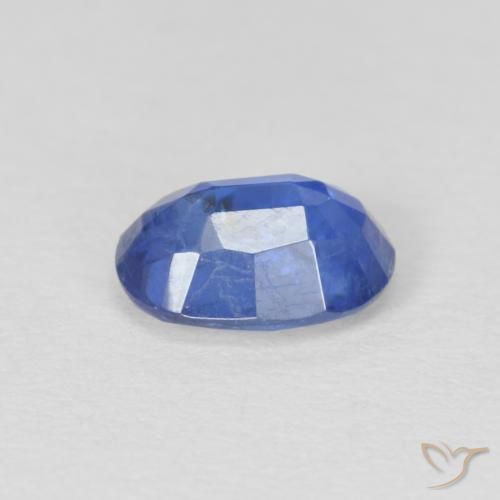 Cianita Azul marino medio natural de 1.02 ct, Ovalada, SI