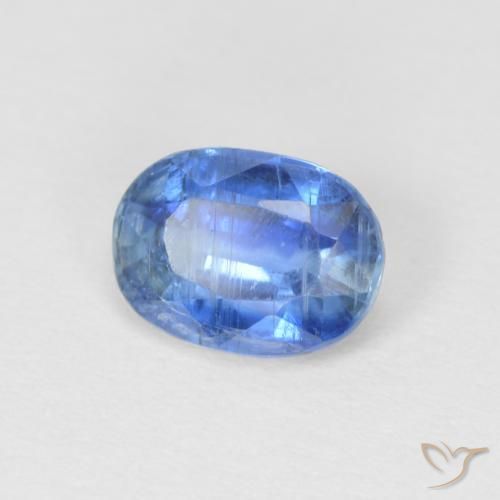Cianita Azul marino natural de 0.99 ct, Ovalada, SI