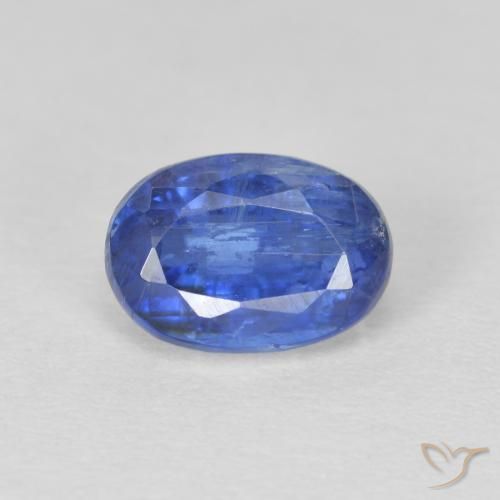Cianita Azul oscuro natural de 1.36 ct, Ovalada, SI