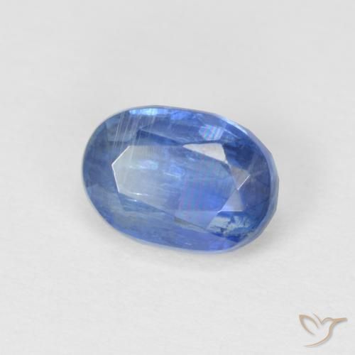 Cianita Azul marino claro natural de 1.26 ct, Ovalada, SI