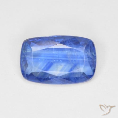 3.07ct Natural Azul marino Cianita, Forma Cojín, SI