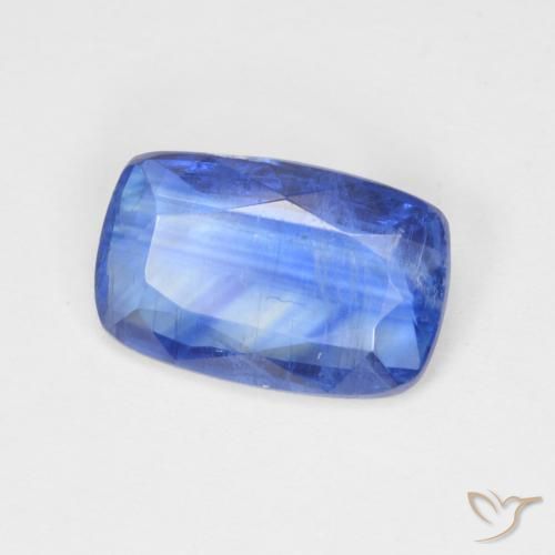 Cianita Azul marino natural de 3.07 ct, Forma Cojín, SI