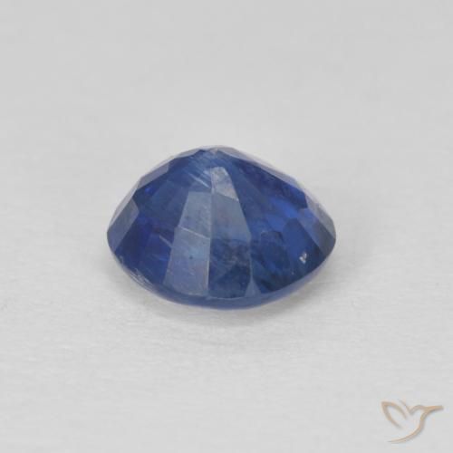 Cianita Azul oscuro natural de 1.09 ct, Redondo, SI