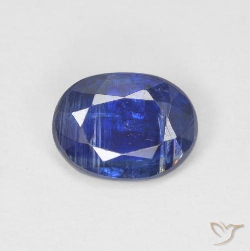 0.88ct Natural Azul marino cianita, Ovalada, SI