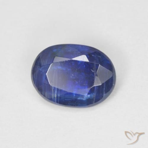 Cianita Azul marino natural de 0.88 ct, Ovalada, SI