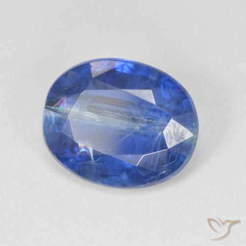 Cianita Azul real natural de 4.08 ct, Ovalada, SI