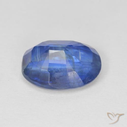 Cianita Azul real natural de 4.08 ct, Ovalada, SI