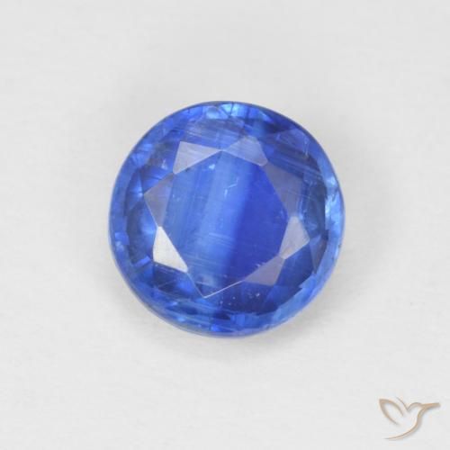 0.94ct Natural Azul real Cianita, Redondo, SI