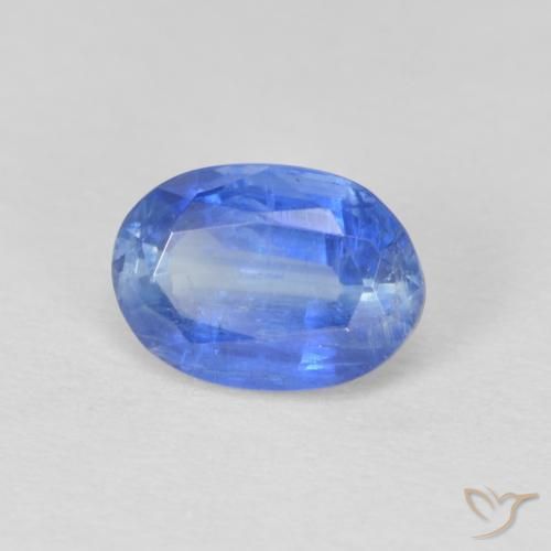 Cianita Celeste natural de 1.23 ct, Ovalada, SI