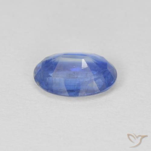 Cianita Azul marino claro natural de 0.87 ct, Ovalada, SI