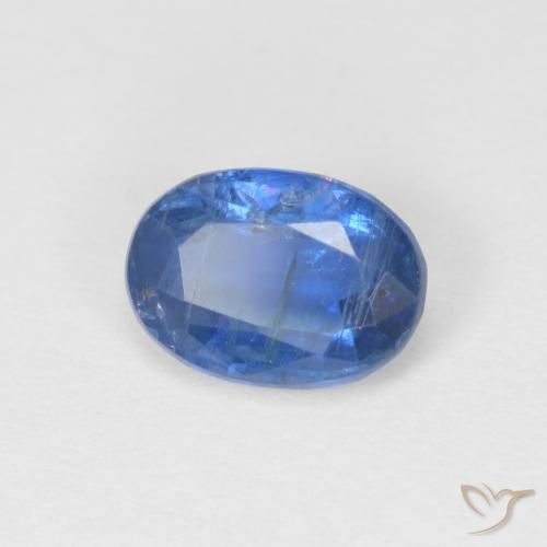 Cianita Azul oscuro natural de 0.98 ct, Ovalada, SI