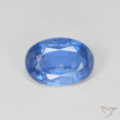 1.00ct Natural Azul marino claro cianita, Ovalada, SI