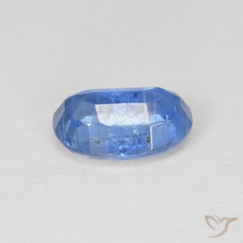 Cianita Azul marino claro natural de 1.00 ct, Ovalada, SI