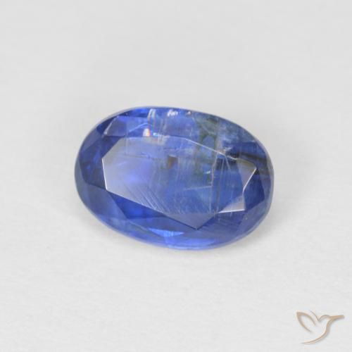 Cianita Azul oscuro natural de 1.07 ct, Ovalada, SI
