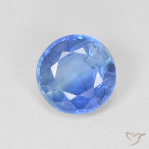 1.06ct Natural Celeste Cianita, Redondo, SI