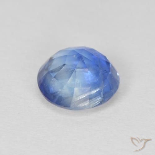 Cianita Celeste natural de 1.06 ct, Redondo, SI