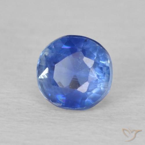 Cianita Azul marino natural de 0.36 ct, Redondo, VS