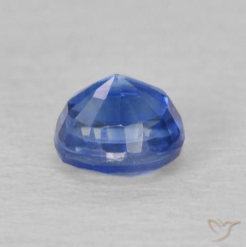 Cianita Azul marino natural de 0.36 ct, Redondo, VS