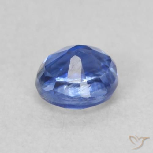 Cianita Azul oscuro natural de 0.36 ct, Redondo, VS