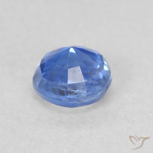 Cianita Azul medio natural de 0.32 ct, Redondo, VS