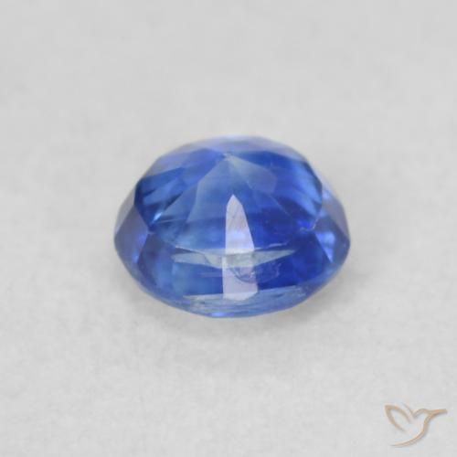 Cianita Azul oscuro natural de 0.28 ct, Corte Redondo, VS
