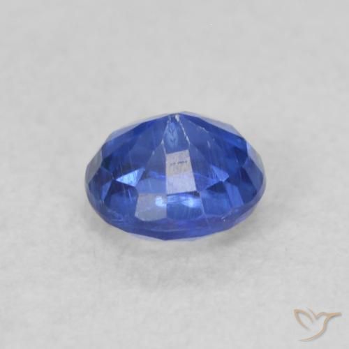 Cianita Azul azur intenso natural de 0.29 ct, Redondo, VS