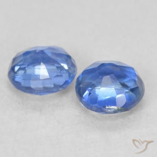 Gemas de Cianita Azul oscuro natural de 0.57 ct, Redondo, VS-SI