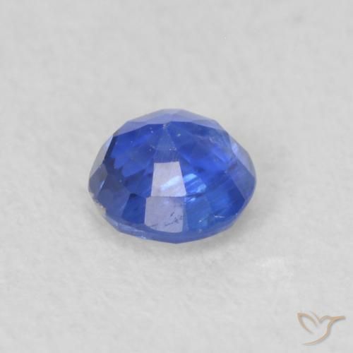 Cianita Azul oscuro natural de 0.26 ct, Corte Redondo, VS