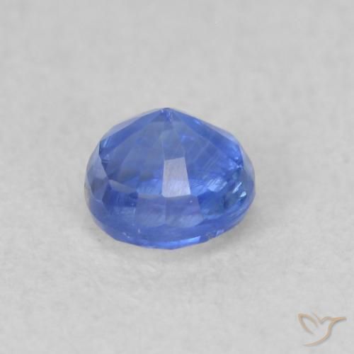 Cianita Azul oscuro natural de 0.33 ct, Redondo, VS-SI