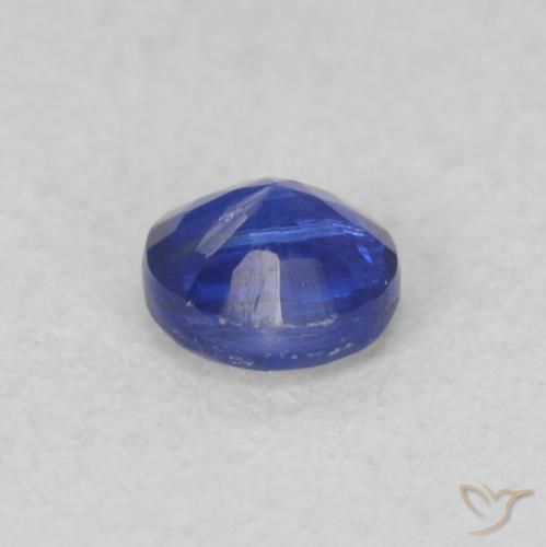Cianita azul natural de 0,26 ct, corte redondo, VS-SI