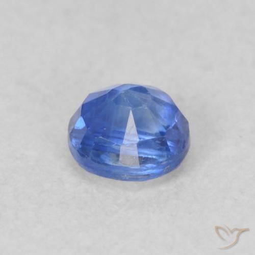 Cianita Azul oscuro natural de 0.31 ct, Redondo, VS-SI