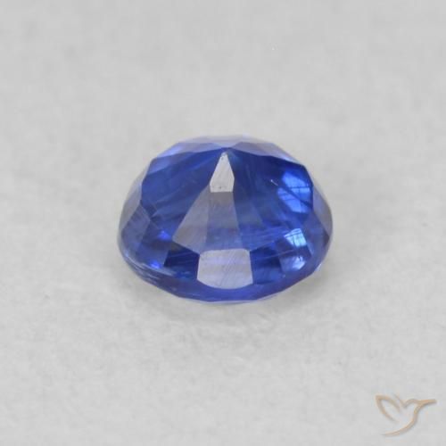 Cianita Azul oscuro natural de 0.33 ct, Redondo, VS-SI