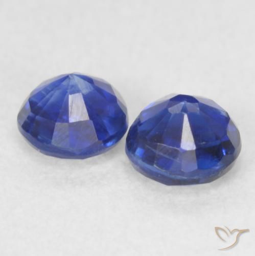 Gemas de Cianita Azul oscuro natural de 0.61 ct, Redondo, VS-SI