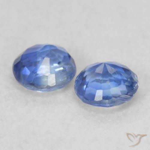 Gemas de Cianita Azul real natural de 0.47 ct, Redondo, VS-SI
