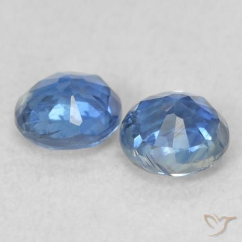 Gemas de Cianita Azul oscuro natural de 0.56 ct, Redondo, VS-SI