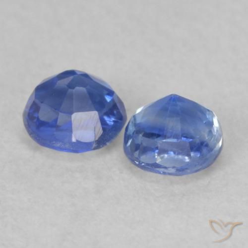 Gemas de Cianita Azul oscuro natural de 0.67 ct, Redondo, VS-SI
