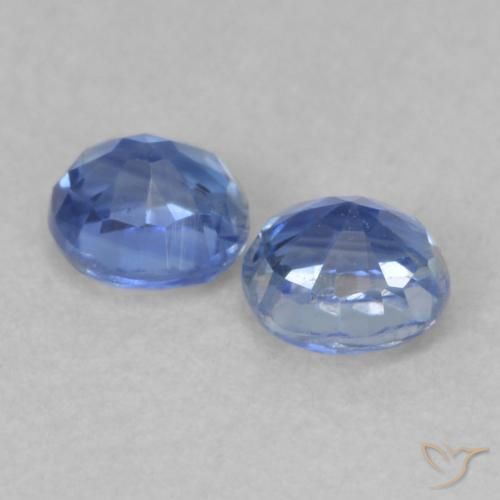 Gemas de Cianita Azul marino natural de 0.59 ct, Redondo, VS-SI
