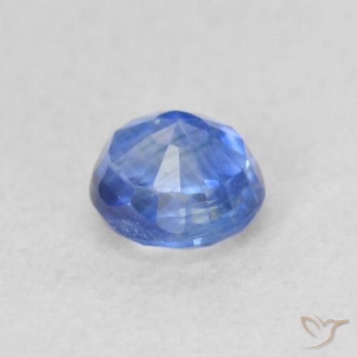 Cianita Azul claro natural de 0.35 ct, Redondo, VS