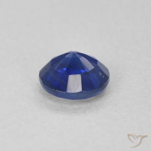 Cianita Azul oscuro natural de 0.31 ct, Redondo, VS-SI