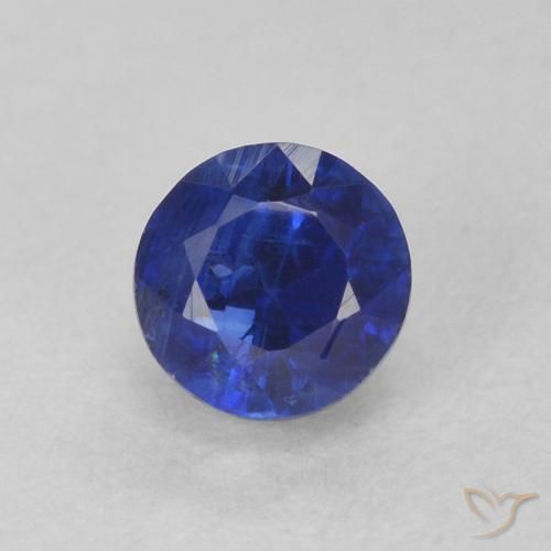 0.54ct Natural Azul marino cianita, Redondo, SI, Photo A