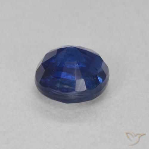 Cianita Azul marino natural de 0.45 ct, Redondo, SI