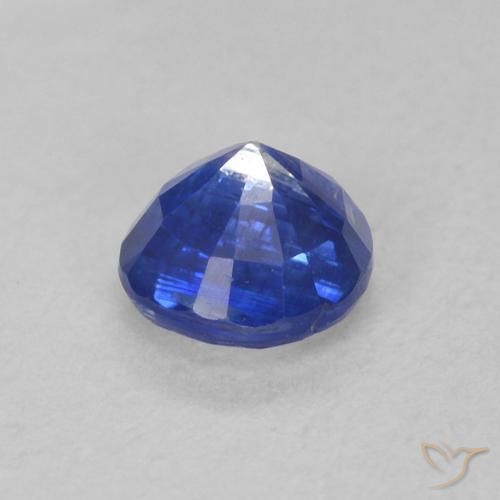 Cianita Azul azur intenso natural de 0.44 ct, Redondo, SI