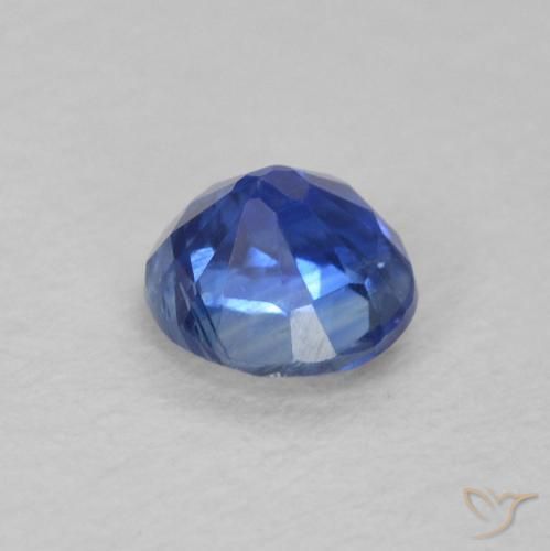 Cianita Azul real natural de 0.40 ct, Redondo, SI