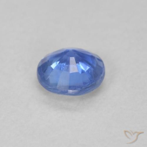 Cianita Azul marino claro natural de 0.28 ct, Redondo, VS-SI