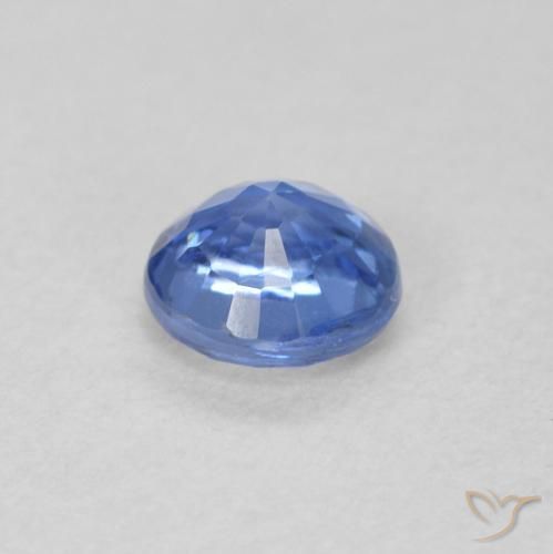 Cianita Celeste natural de 0.34 ct, Redondo, VS-SI