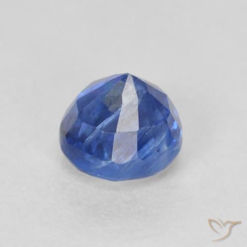 Cianita Azul real natural de 0.53 ct, Redondo, SI