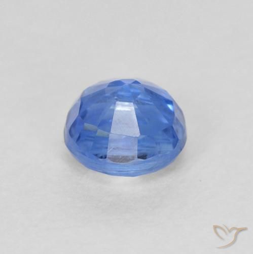 Cianita Azul marino claro natural de 0.46 ct, Redondo, SI