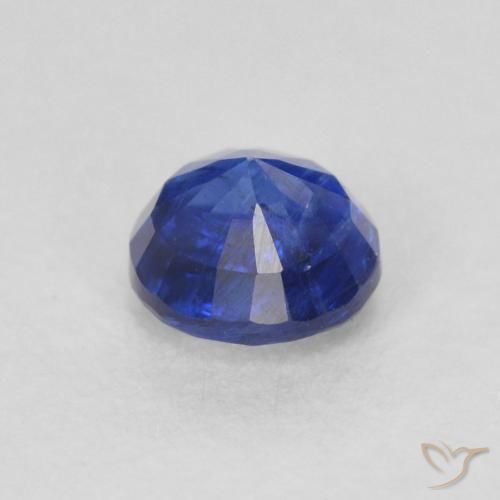 Cianita Azul oscuro natural de 0.46 ct, Redondo, SI