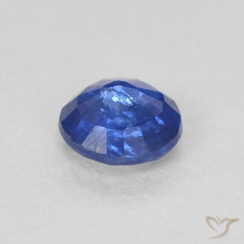 Cianita Azul marino natural de 0.36 ct, Redondo, SI
